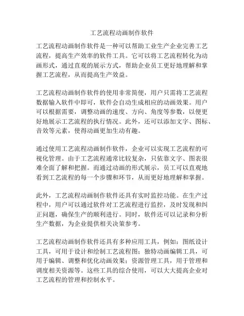 工艺流程动画制作软件