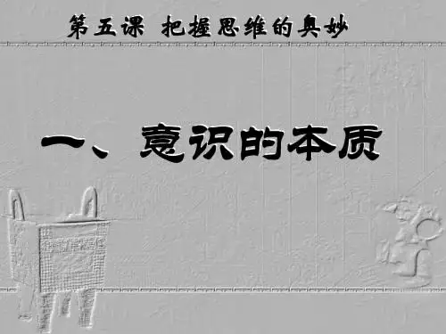 【高中政治】意识的本质ppt精品课件20