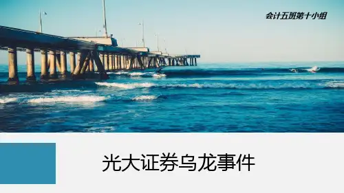 案例分析之光大证券乌龙事件