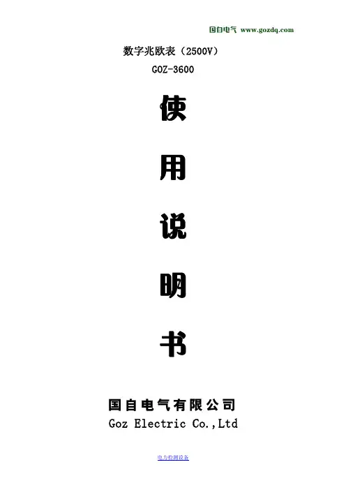 数字式兆欧表_2500v
