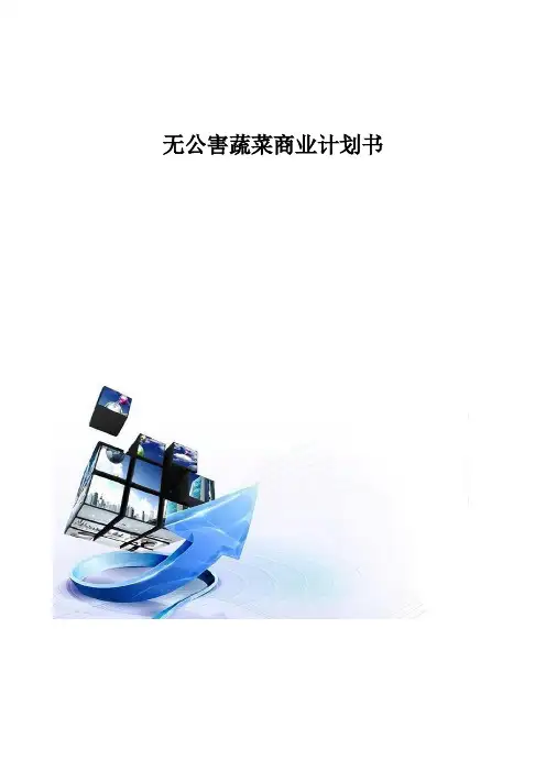 无公害蔬菜商业计划书模板