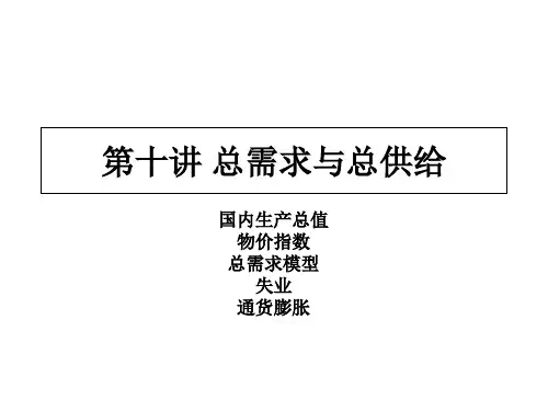 第十讲 总需求与总供给