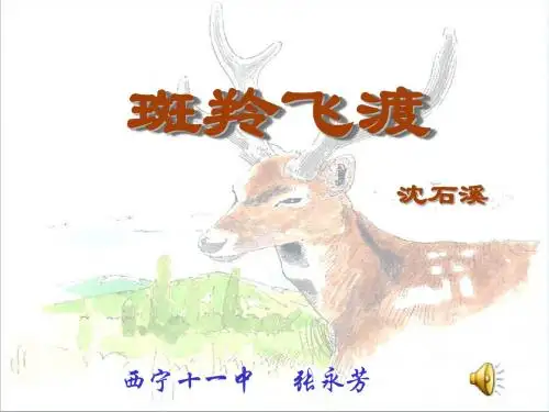 斑羚飞渡PPT174 人教版 (共21张PPT)