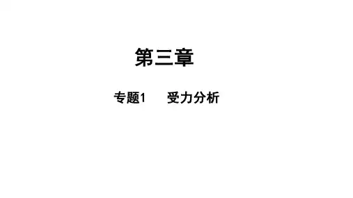 专题课：受力分析(教学课件)