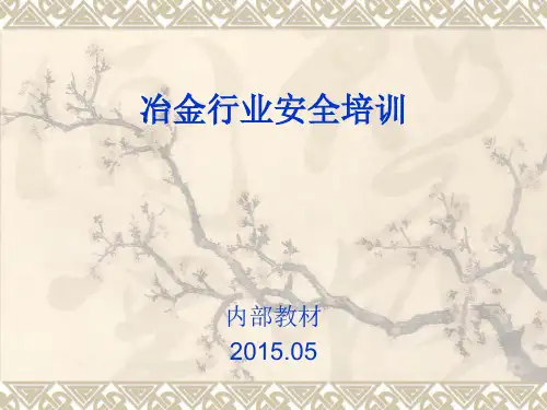 冶金行业安全培训课件(PPT 74页)