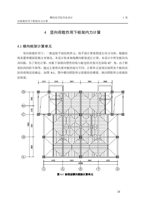 4 竖向荷载作用下框架内力计算