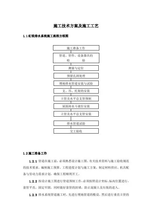 虹吸施工技术方案及施工工艺