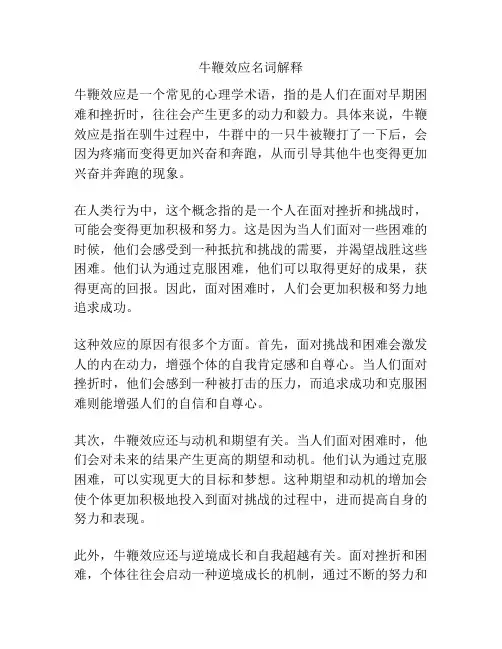 牛鞭效应名词解释