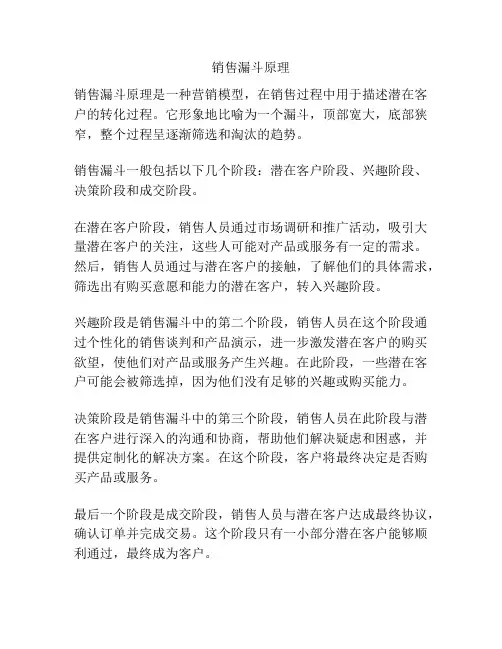 销售漏斗原理