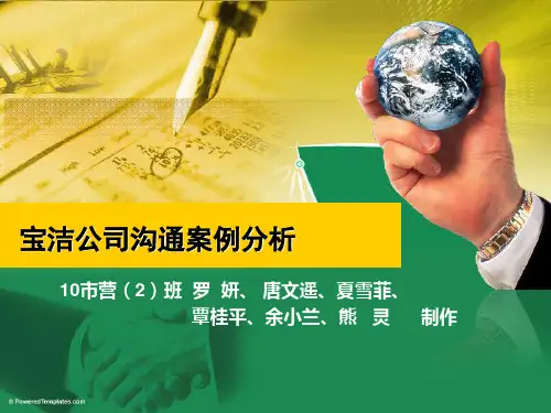 宝洁公司客户沟通案例 分析