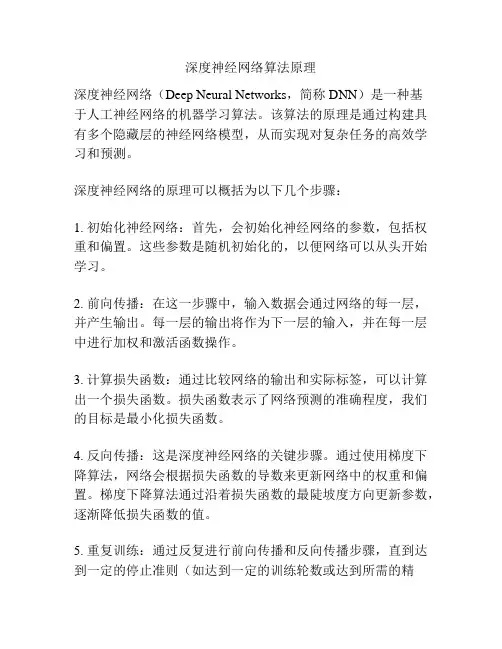深度神经网络算法原理