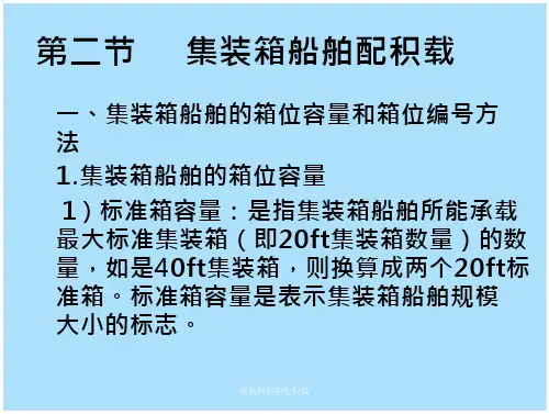 集装箱船舶配积载