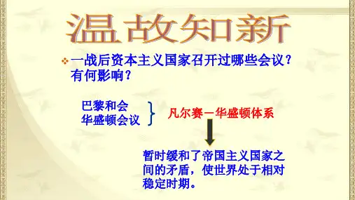 人教版历史九年级下册-第二单元-第4课-经济大危机教学课件共29张PPT-(共29张PPT)
