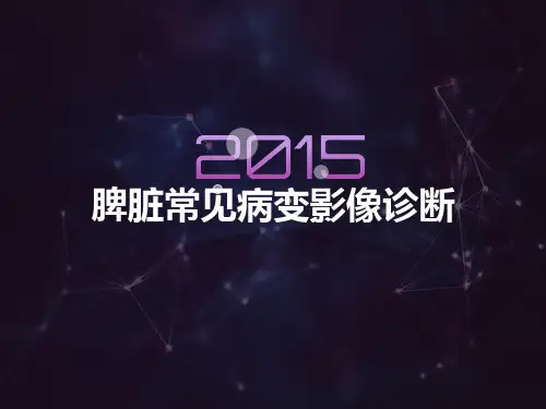脾脏常见病变影像诊断