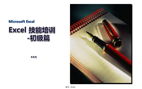 Excel-技能培训-初级篇