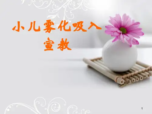 小儿雾化吸入宣教参考资料