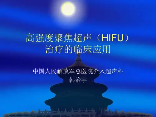 高强度聚焦超声治疗的临床应用韩治宇301