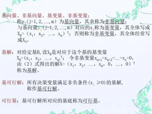 运筹学单纯形法