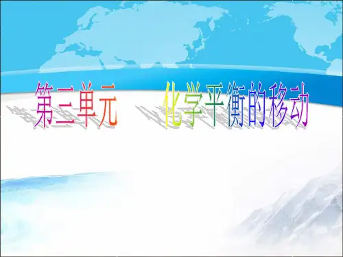 苏教版高中化学选修四《化学反应原理》《化学平衡的移动》【创新课件】2