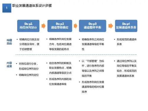 人力资源双通道发展体系介绍