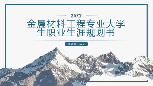 金属材料工程专业大学生职业生涯规划书