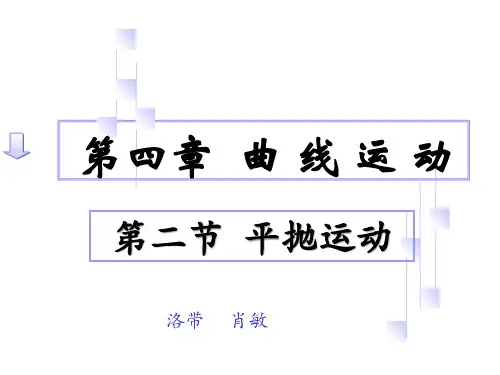 高中物理平抛运动2优秀课件