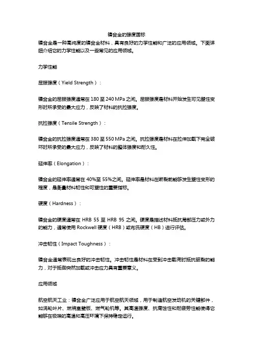 镍合金的强度国标