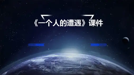 《一个人的遭遇》课件2024新版