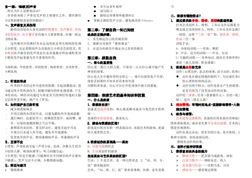 智慧树 教你成为歌唱达人 选择题及复习