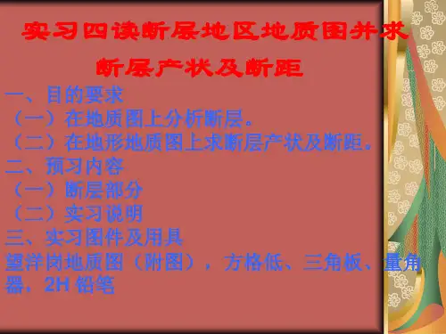 断层地区地质图.