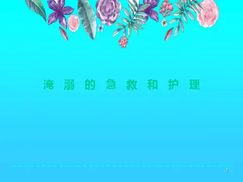 淹溺的急救和护理ppt课件