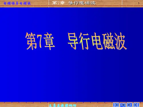 第七章 导行电磁波 电磁场与电磁波 课件 谢处方