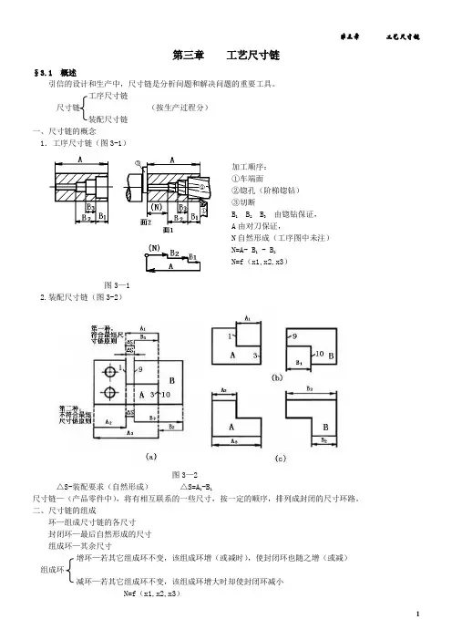 第三章工艺尺寸链