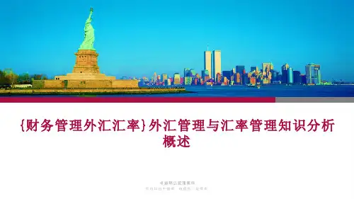 {财务管理外汇汇率}外汇管理与汇率管理知识分析概述