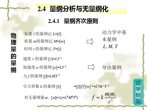 无量纲化