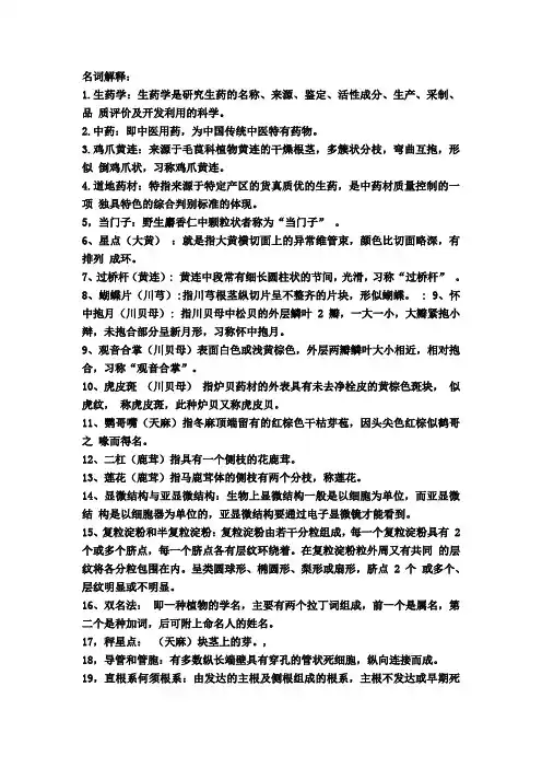 名词解释
