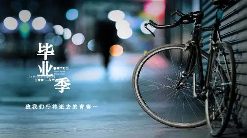 青春毕业季唯美回忆浪漫致青春同学聚会电子相册视频片2PPT模板