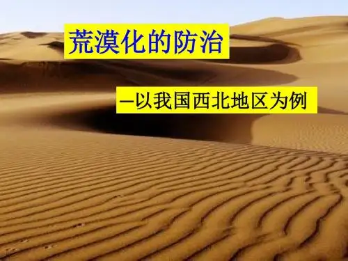荒漠化的防治——以我国西北地区为例PPT课件(上课用)53 人教课标版