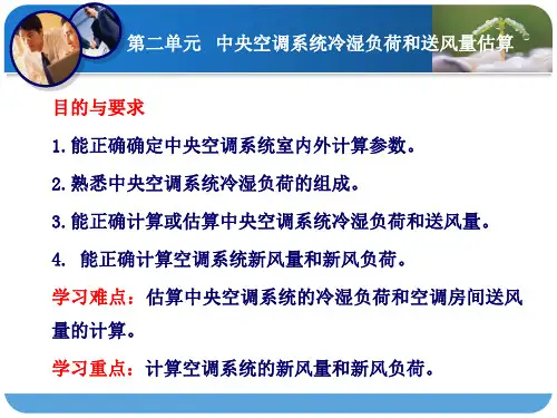 空气调节技术与应用课件-2-1室内外空气计算参数