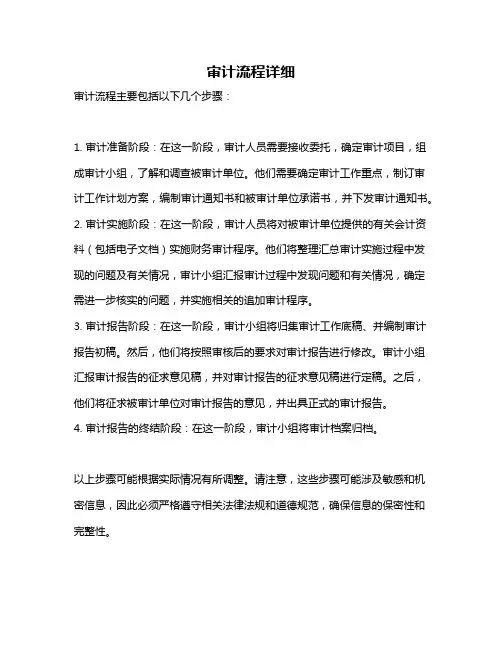审计流程详细