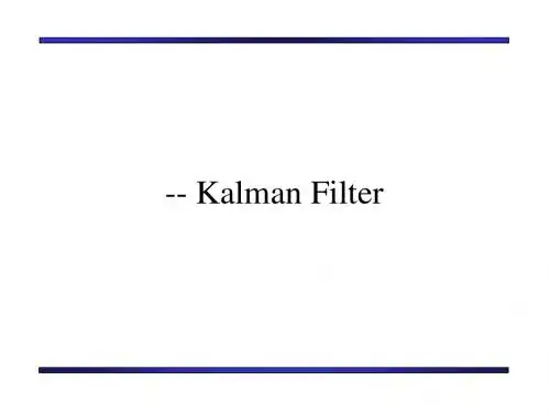 卡尔曼滤波器KalmanFilter