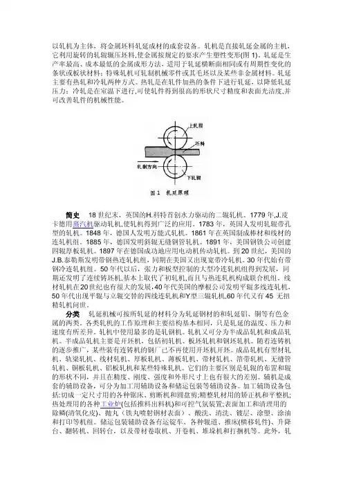 轧机简介