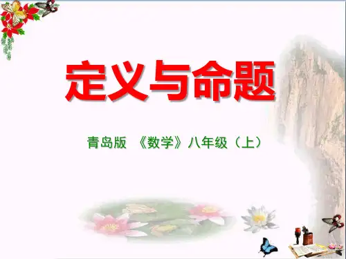 《定义与命题》PPT课件