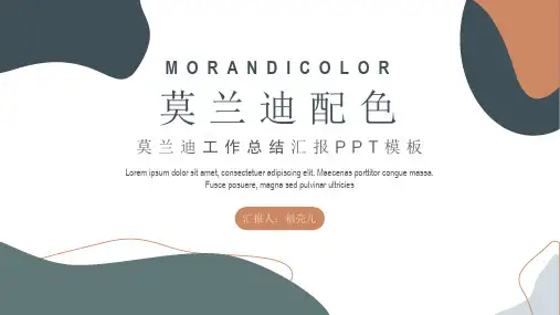 新版莫兰迪简约工作总结汇报PPT模板