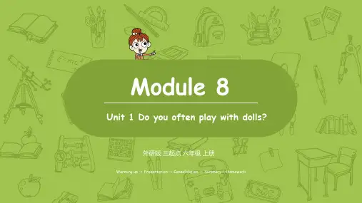 外研版英语六年级上册教学课件： Module 8