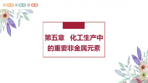 第五章化工生产中的重要非金属元素-高一化学课件(人教版2019必修第二册)