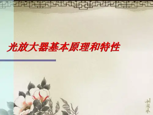 光放大器基本原理和特性