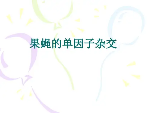 单因子试验