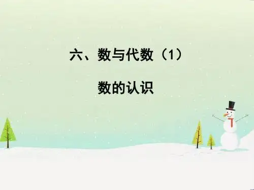 1.1  数与代数1 数的认识