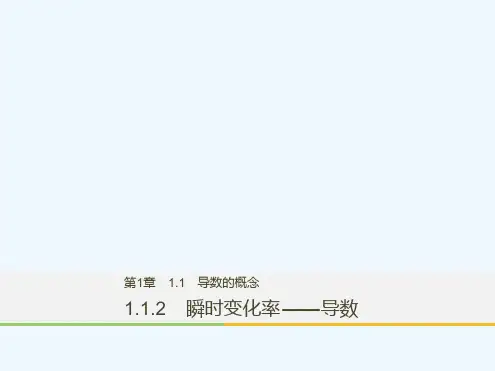 2017 2018版高中数学 第1章 导数及其应用 112 瞬时变化率导数 苏教版选修2 21